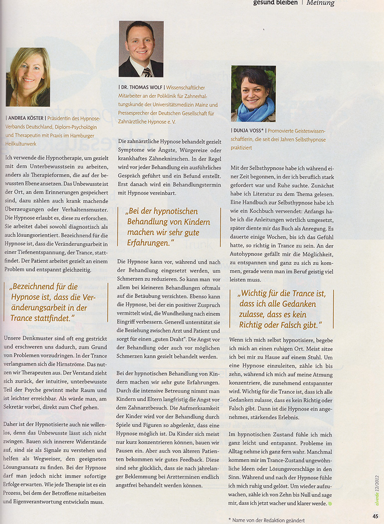 Artikel im Alverde Magazin